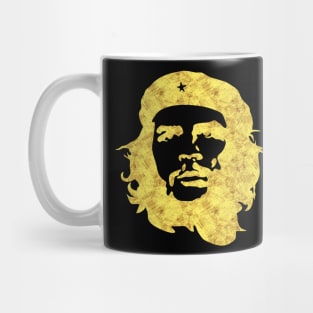 Che Guevara Portrait THE REBEL Abstract Tattoo Black and Gold style Mug